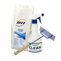 Rabbit cage disinfection kit scraper + Dezosan Vigor + Lubisan Clean