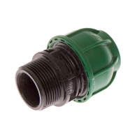 Straight fitting PE fi 32 mm x GZ 1 and 1/4 inch