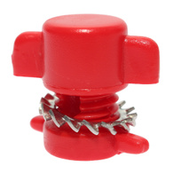 Screw-on fitting for fastening cables fi 4 mm with metal washer