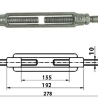 12 mm Roman screw with eye and hook