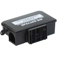 Deratization station for rats and mice with warning print