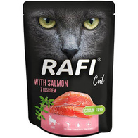 Wet cat food Rafi salmon pate pouches 10 x 300 g