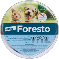 Foresto flea and tick collar for dogs and cats up to 8 kg