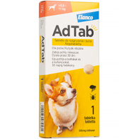 AdTab tick and flea tablets for dogs 225 mg 5.5-11 kg