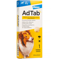 AdTab tick and flea tablets for dogs 900 mg 22-45 kg