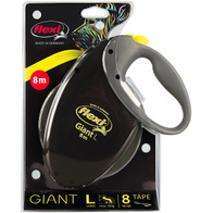 FLEXI leash for dogs up to 50kg Giant Neon L tape 8 m