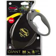 FLEXI leash for dogs up to 25 kg Giant Neon M tape 8 m