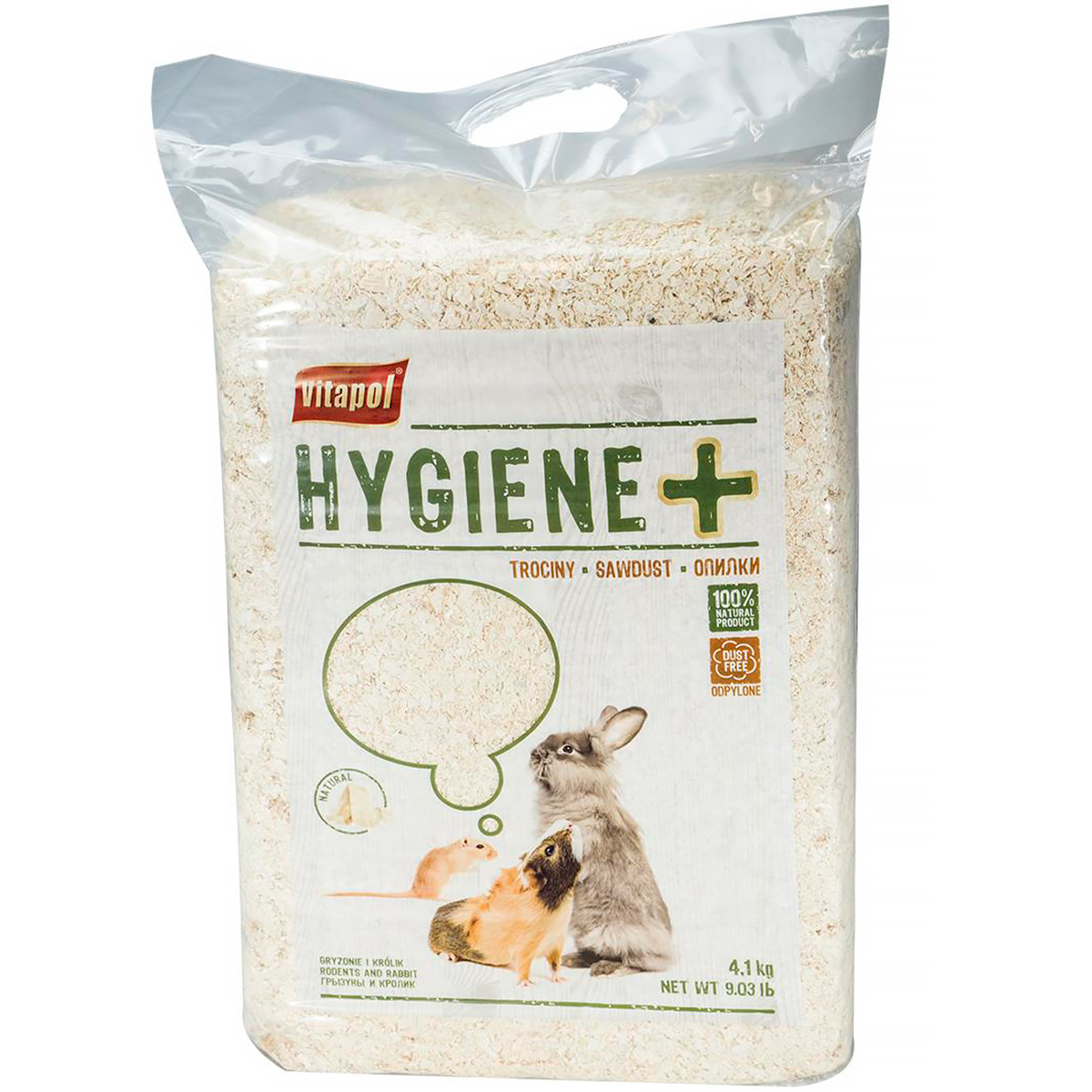 Vitapol Hygiene+ Natural Bedding for Rodents & Rabbits 56 L