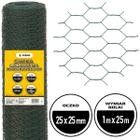 Mesh with hexagonal eyelet 25 mm PVC coated