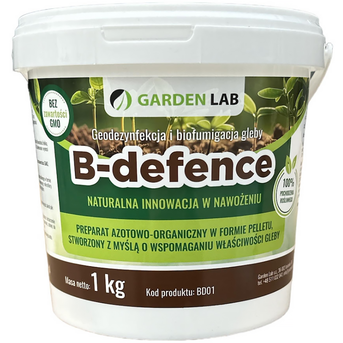 B-Defence 1 kg Organic Nitrogen Fertiliser | Mole Cricket, Wireworm & Grub Repellent