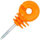 Orange Electric Fence Insulator for Wooden Posts | Wire, Polywire & Rope