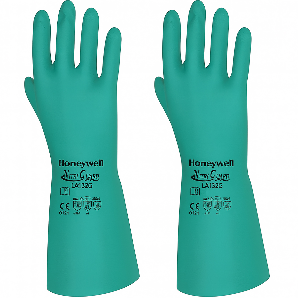 Chemical Resistant Nitrile Gloves Size 8/M | Long Cuff Protective Gloves