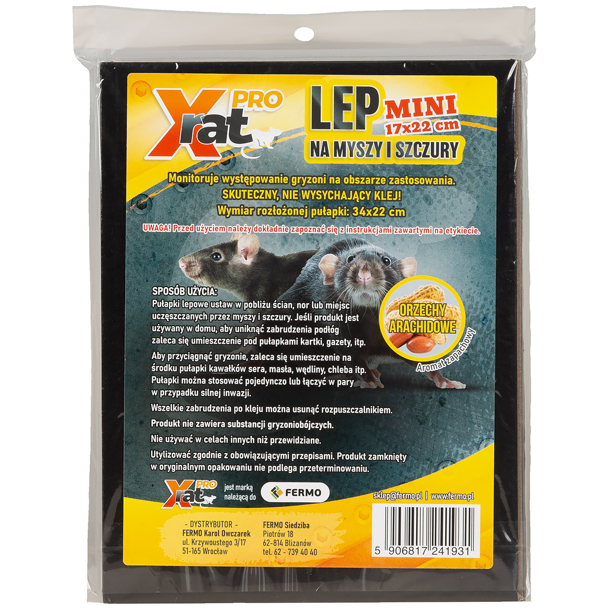 X-RAT PRO Maxi Glue Trap for Mice and Rats &ndash; 34 &times; 22 cm