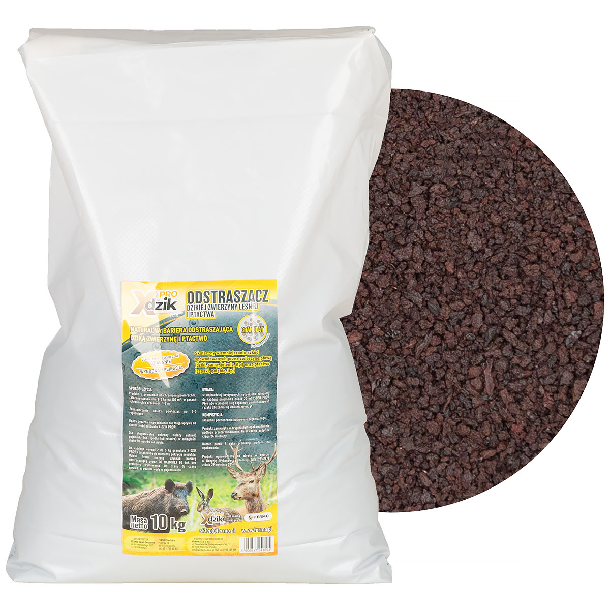 X-DZIK PRO Wild Boar, Roe Deer and Red Deer Repellent Granules &ndash; 10 kg