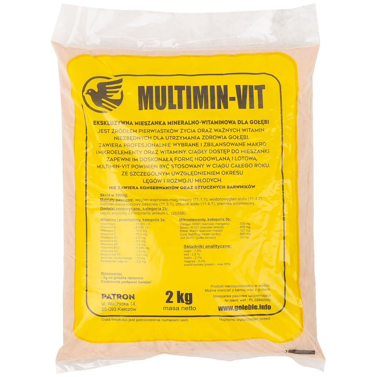 Pigeon Vitamins & Minerals &ndash; Patron Multimin-Vit 2 kg