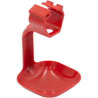 Single-arm eaves cup for nipl drinker