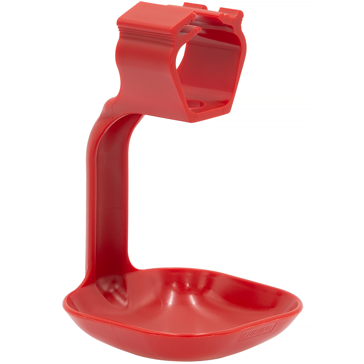 Single-arm eaves cup for nipl drinker