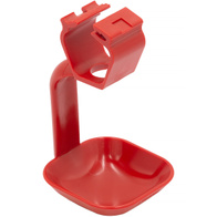 Eaves cup with one inverted arm