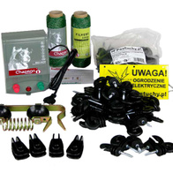 Set for the construction of electric fence for pets SEC B 200 with polywire