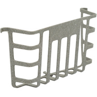 Plastic jerk holder hanging on the cage