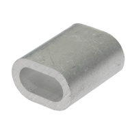 Aluminium sleeve connector 8 mm - 20 pcs.