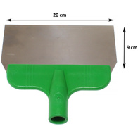 Floor scraper with a cantile for removing manure width 20 cm