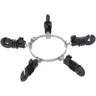 Gutter insulators set for 1 gutter for protection against martens