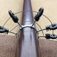 Electric fencing for martens STANDARD - set for 4 drain gutters - installation in roof gutters