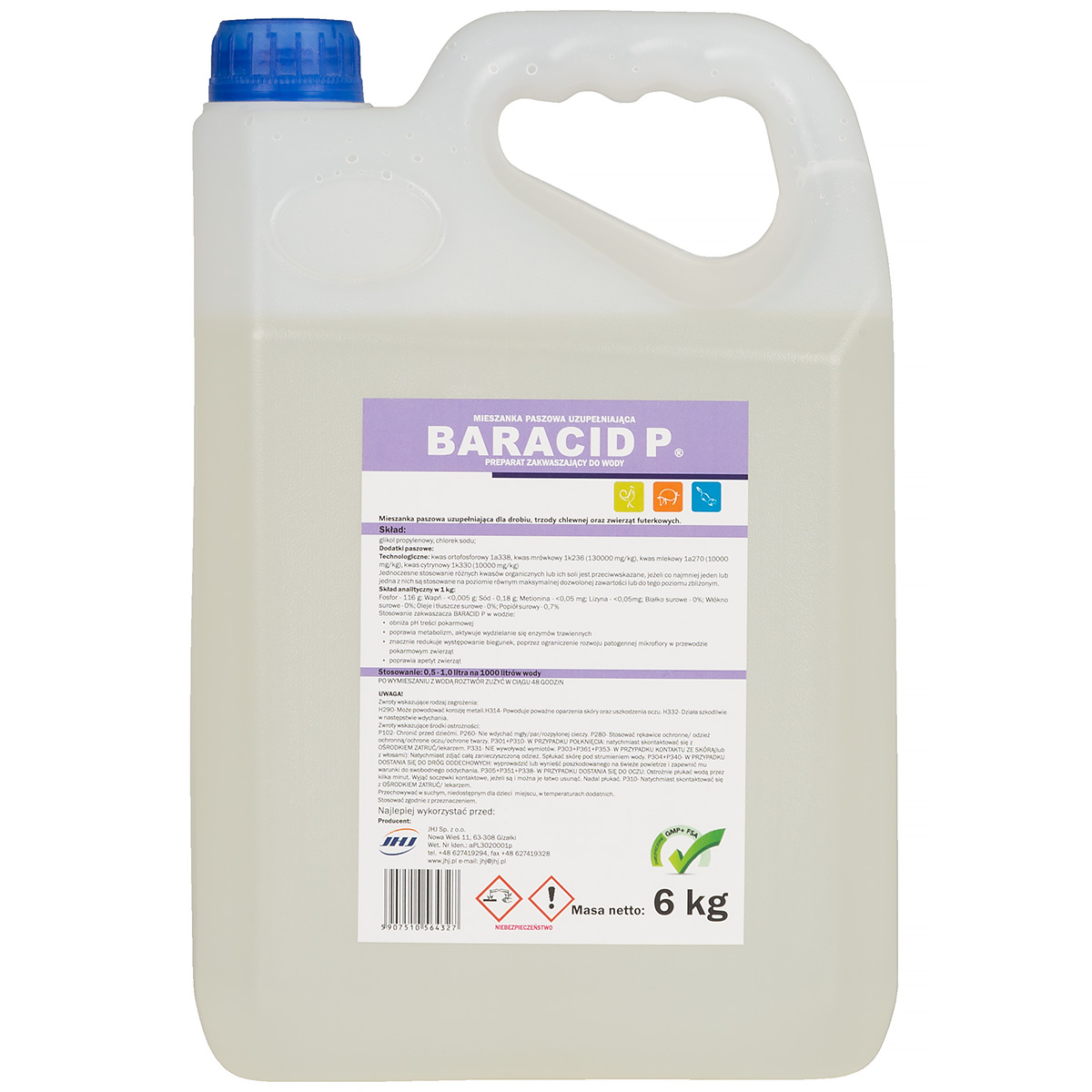 BARACID P 5l liquid acidifier for rabbits, pigs and poultry