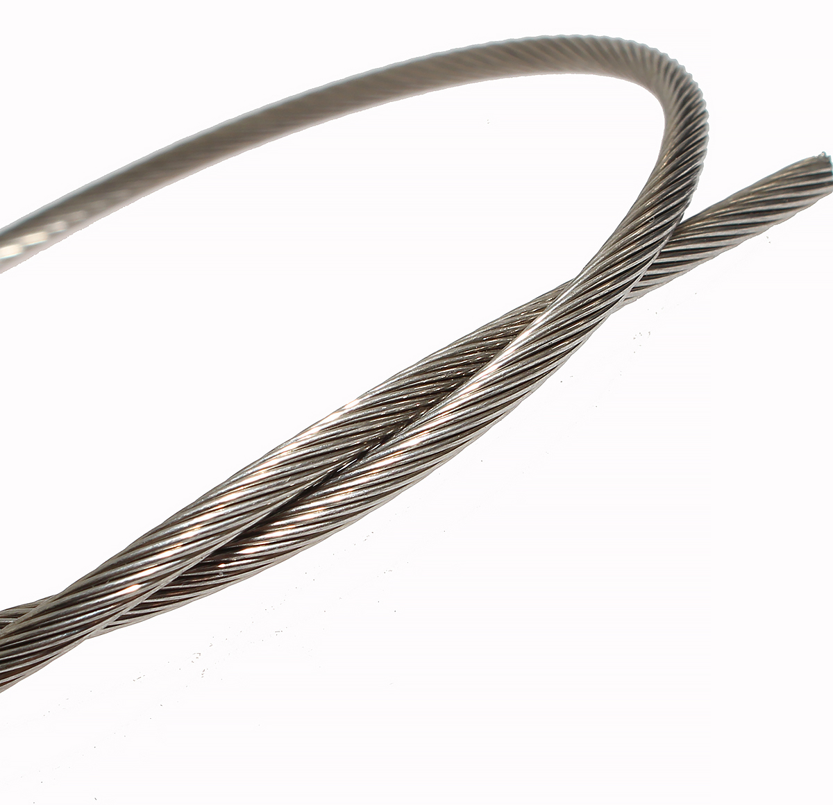 Steel cable fi 4 mm stainless steel for suspension systems - 1 m