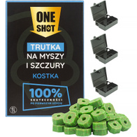 Deratization feeders 3 pcs. set with mouse poison in a cube