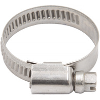Twisted stainless steel clamp band for rubber 22 x 22 mm