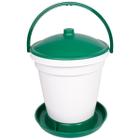 Drinker with float for poultry 18l green
