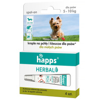 Flea and tick drops for small dogs 5 - 10 kg HAPPS Herbal