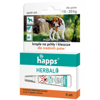 Flea and tick drops for medium-sized dogs 10 - 20 kg HAPPS Herbal