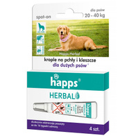 Flea and tick drops for large dogs 20 - 40 kg HAPPS Herbal