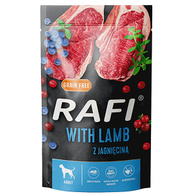 RAFI wet dog food with lamb in sachets set 10 x 500 g