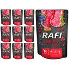 RAFI wet dog food with beef in sachets set 10 x 300 g