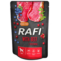 RAFI wet dog food with beef 300 g sachet 1 pc.
