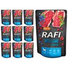 RAFI wet dog food with lamb in sachets set 10 x 300 g