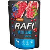 Wet dog food RAFI with lamb 300 g sachet 1 pc.