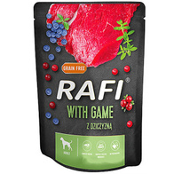 Wet dog food RAFI with venison 300 g sachet 1 pc.