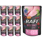 RAFI wet dog food with turkey in sachets set 10 x 300 g