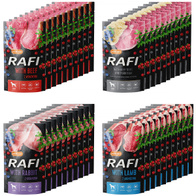 Wet dog food RAFI MIX flavors in sachets set 40 x 500 g
