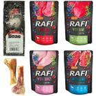 Wet dog food RAFI MIX flavors in sachets set 50 x 300 g