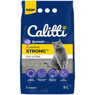Bentonite cat litter 15L for litter boxes lavender set 3 x 5 l