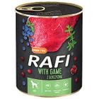 RAFI wet dog food with venison 800 g can 1 pc