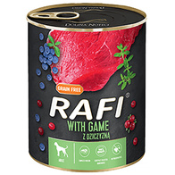 RAFI wet dog food with venison set in cans 12 x 800 g