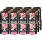 Wet dog food RAFI mix turkey beef gizzards 24 x 800 g
