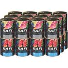 Wet dog food RAFI mix lamb beef gizzards 24 x 800 g